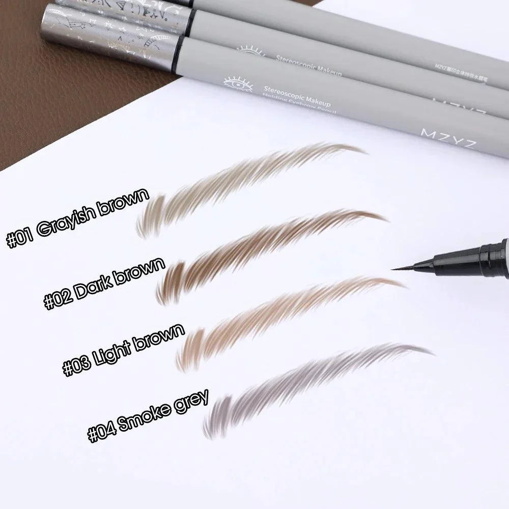 Lasting Liquid Eyebrow Pencil 0.01mm Ultra-fine Outline Lying Silkworm Eyeliner Waterproof Non-smudge Smooth Eyebrow Tattoo Pen