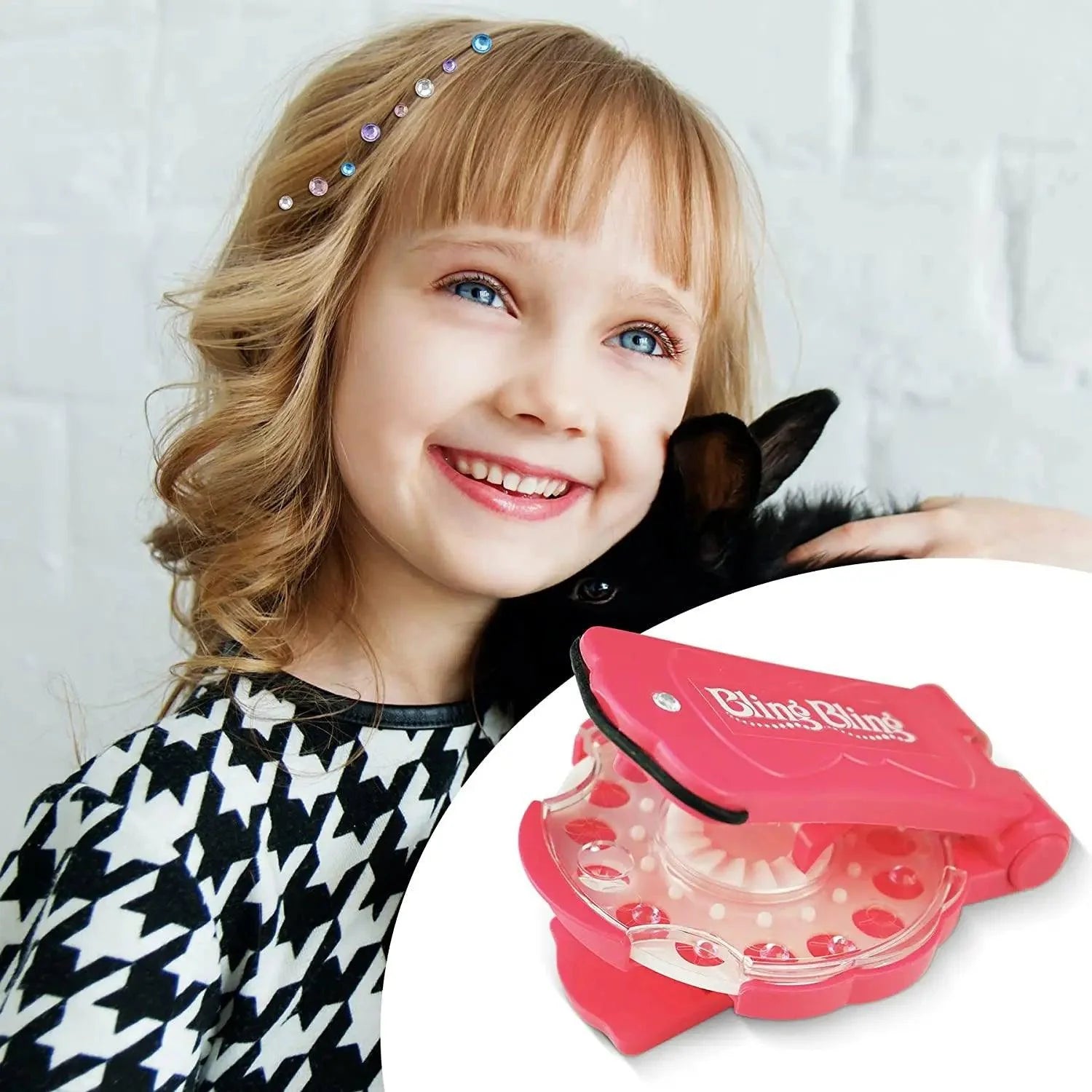 Girl's Beautiful DIY Set Hair Sticker Tool Kids Toys for Beauty Girls Gift