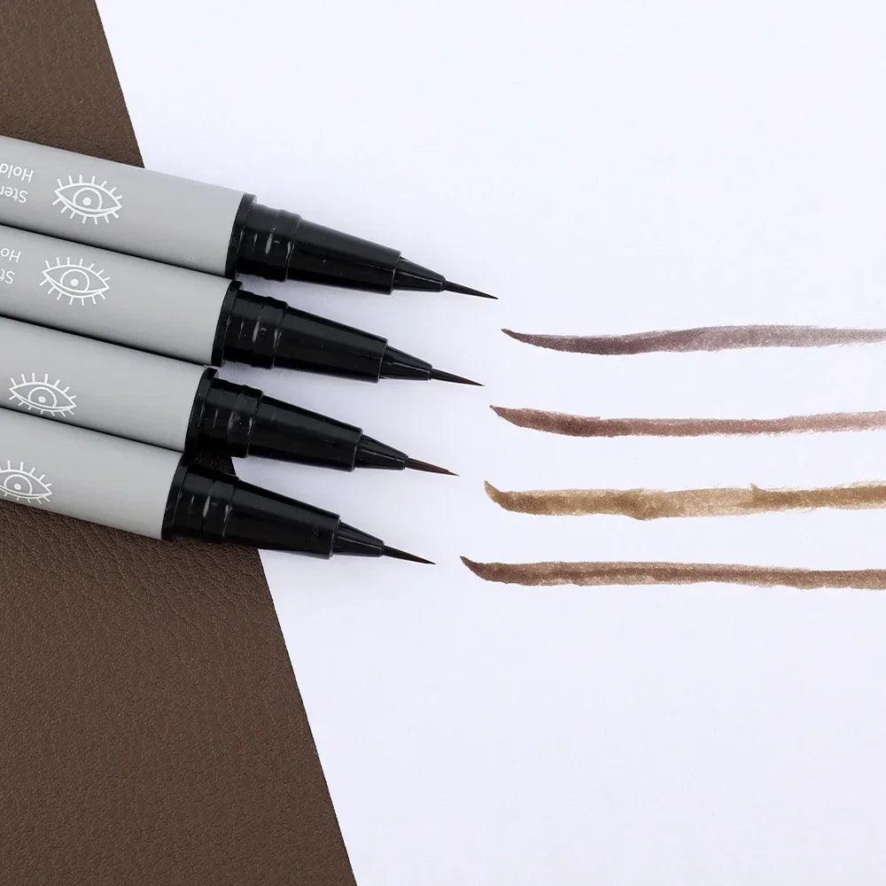 Lasting Liquid Eyebrow Pencil 0.01mm Ultra-fine Outline Lying Silkworm Eyeliner Waterproof Non-smudge Smooth Eyebrow Tattoo Pen