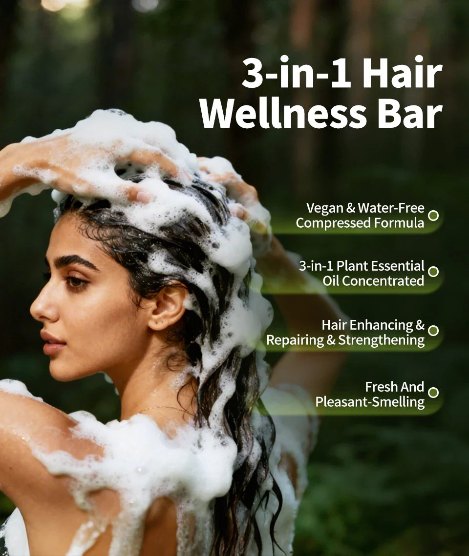 120g Usman Grass Herbal Shampoo Soap Hair Loss Treat Solid Shampoo Bar Strengthen Hair Root Oil Control Hair Growth Hair Care