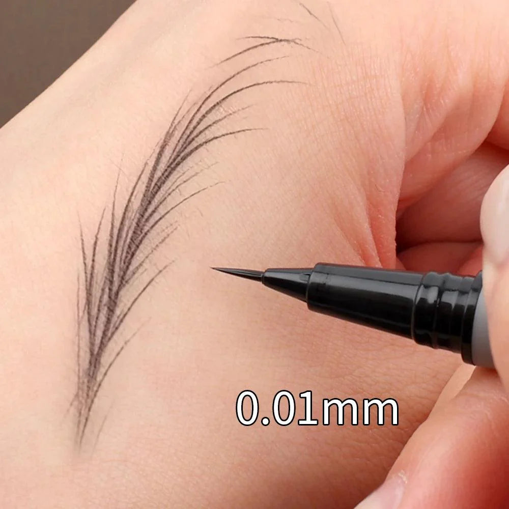 Lasting Liquid Eyebrow Pencil 0.01mm Ultra-fine Outline Lying Silkworm Eyeliner Waterproof Non-smudge Smooth Eyebrow Tattoo Pen