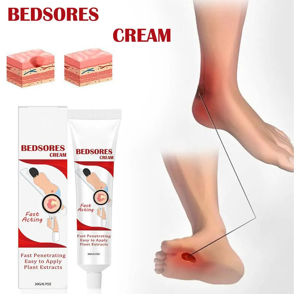 Bedsore Treatment Cream Pressure Sore Ulcer Skin Rot Necrotic Repair Relief Ointment Bed Sore Wound Healing Decubitus Feet Care