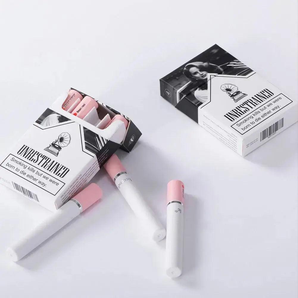 Unveil Your Beauty: Creative Cigarette Lipstick Set - 4 Color Matte Lip Gloss for Long-Lasting Glamour - BEAUTIRON