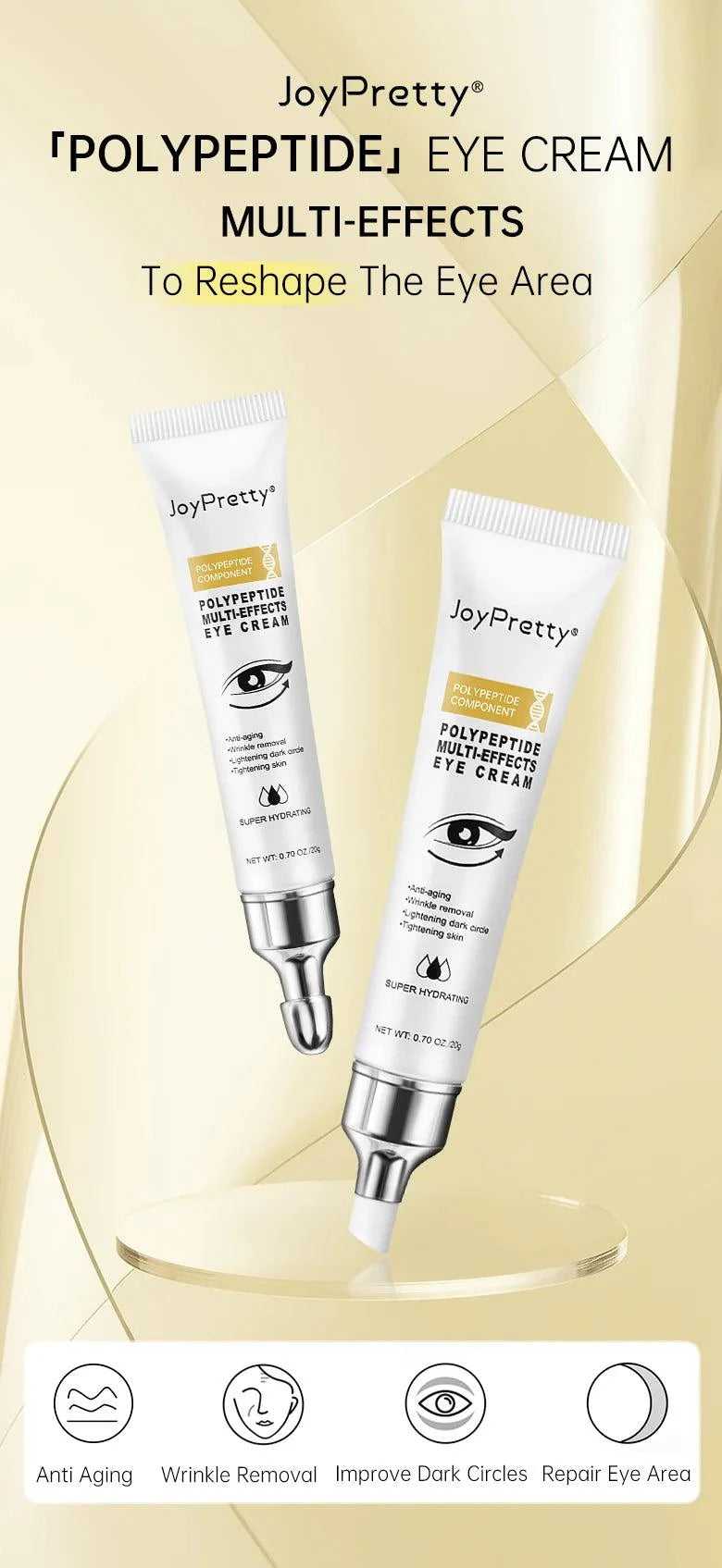 Peptide Dark Circles Removal Eye Cream Eye Bags Anti Puffiness Lightening Lifting Firming Eyes Skin Care Cosmetics
