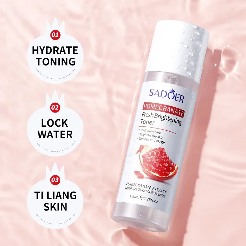 * Red Pomegranate Extract: Contains antioxidants that help protect the skin from damage and brighten it. * Glycerin: A humectant that helps attract moisture to the skin. * Hyaluronic Acid: Helps moisturize the skin and fill in fine lines and wrinkles