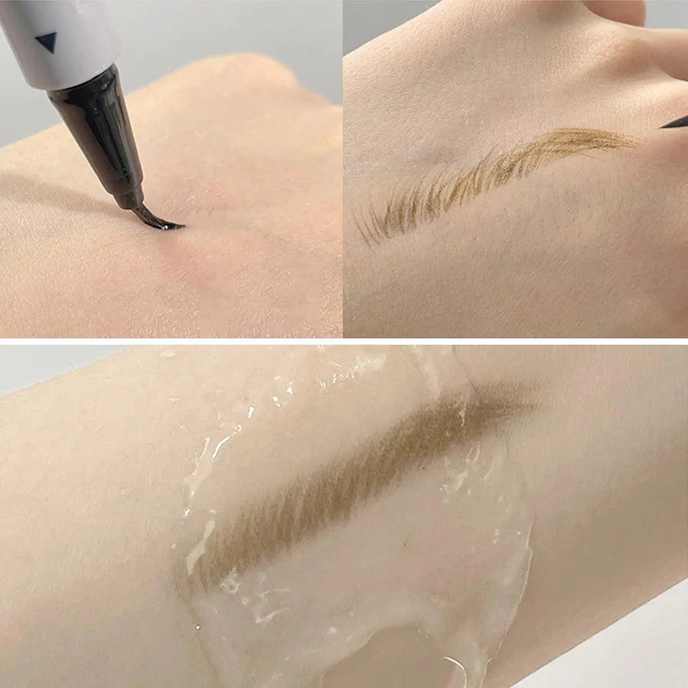 Lasting Liquid Eyebrow Pencil 0.01mm Ultra-fine Outline Lying Silkworm Eyeliner Waterproof Non-smudge Smooth Eyebrow Tattoo Pen