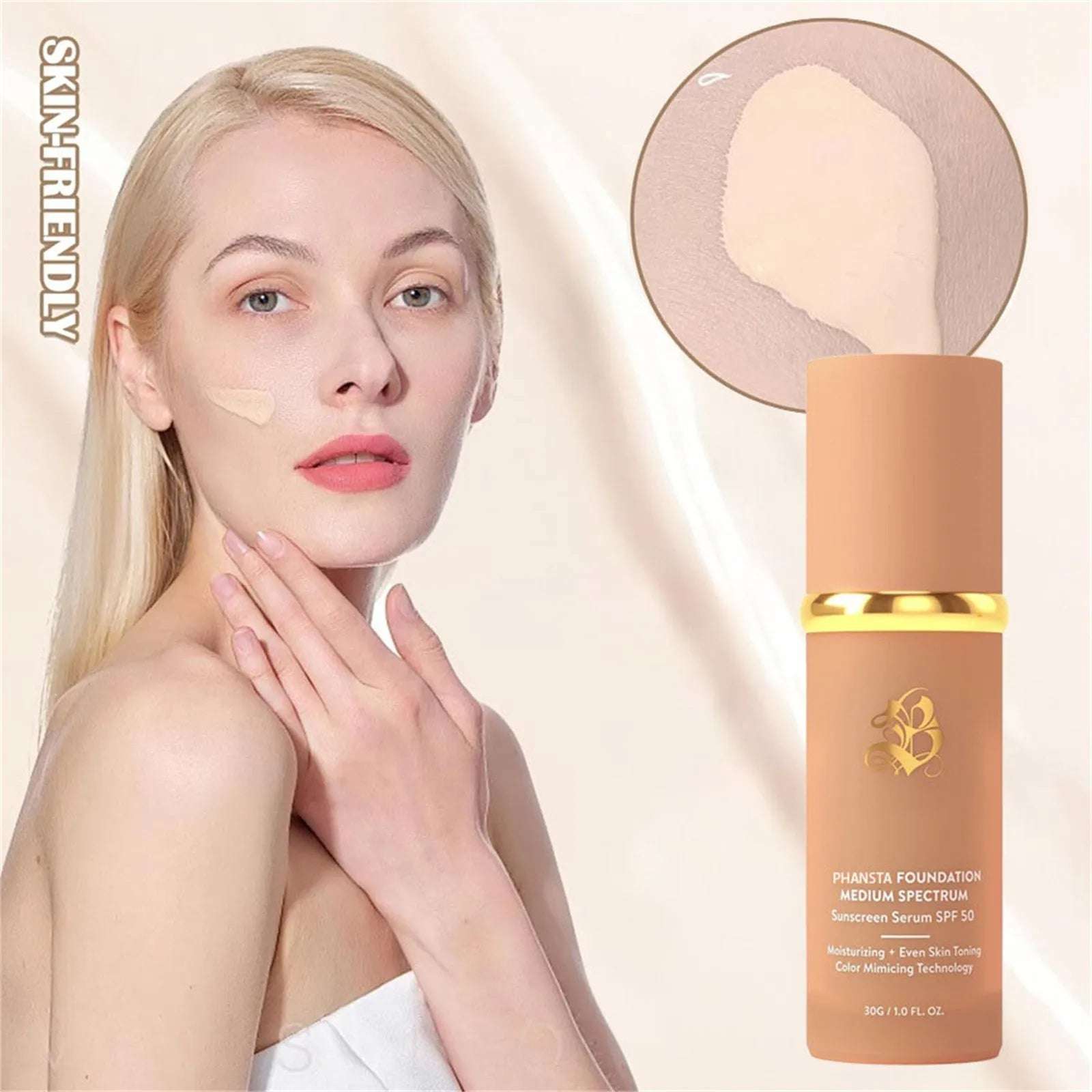 Foundation 4 In 1 Spectrums 4 In 1 Light Spectrums Foundation With SPF50+ Longwearing