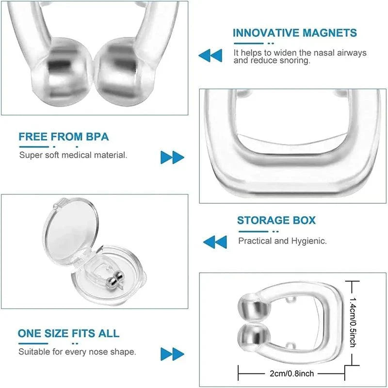 Anti-Snoring Corrector Snore Prevention Gadget Women's Anti-Snore Device Snore Elimination Nose Clip Men's Sleep Night