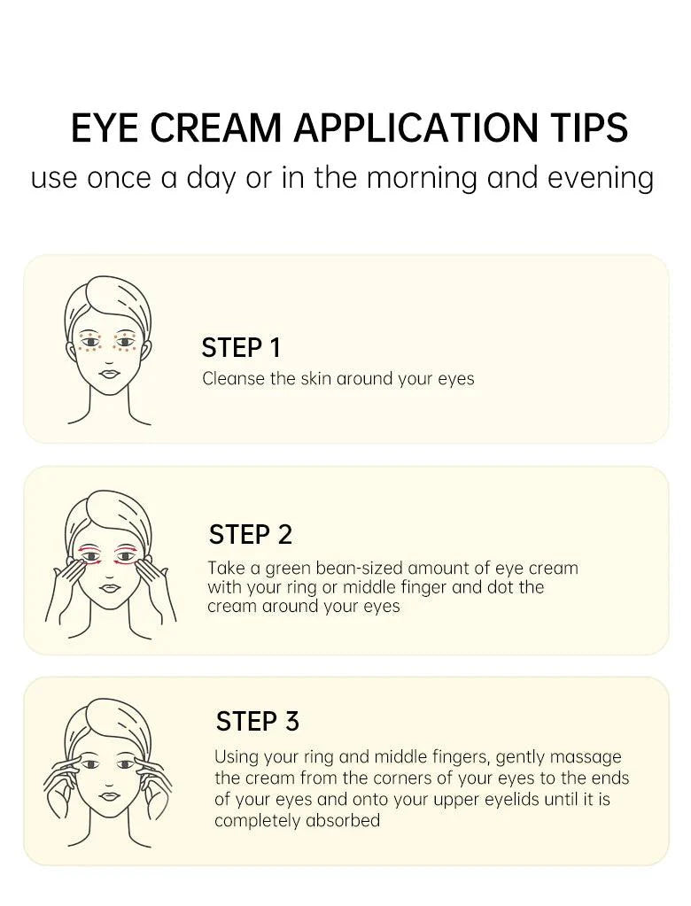 Peptide Dark Circles Removal Eye Cream Eye Bags Anti Puffiness Lightening Lifting Firming Eyes Skin Care Cosmetics