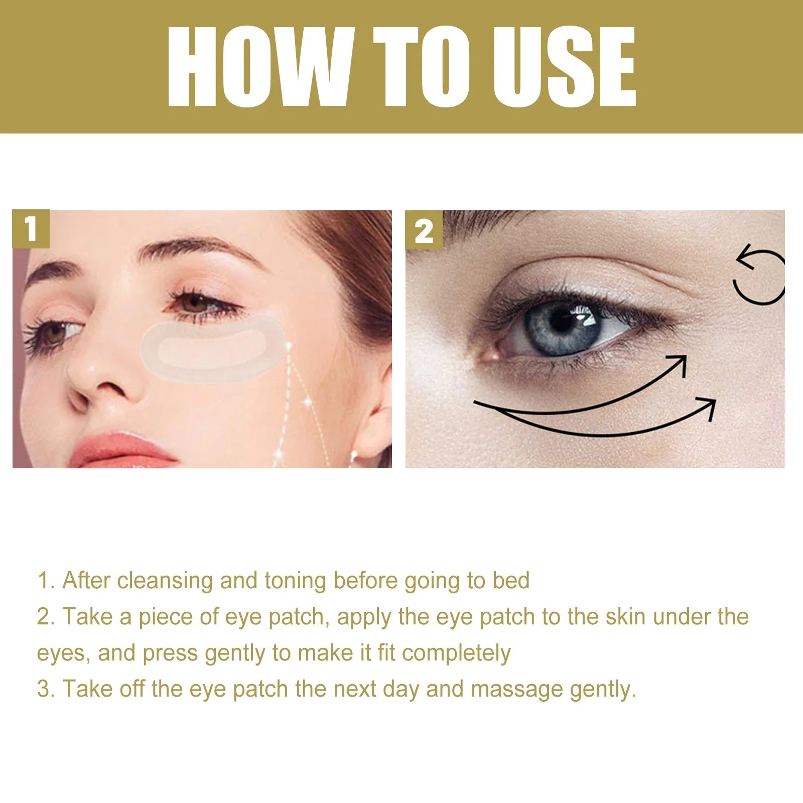 Niacinamide Anti-wrinkle Eye Mask, Dark Circles and Eye Bags Removal, Moisturizing and Nourishing Eye Skin Care Products