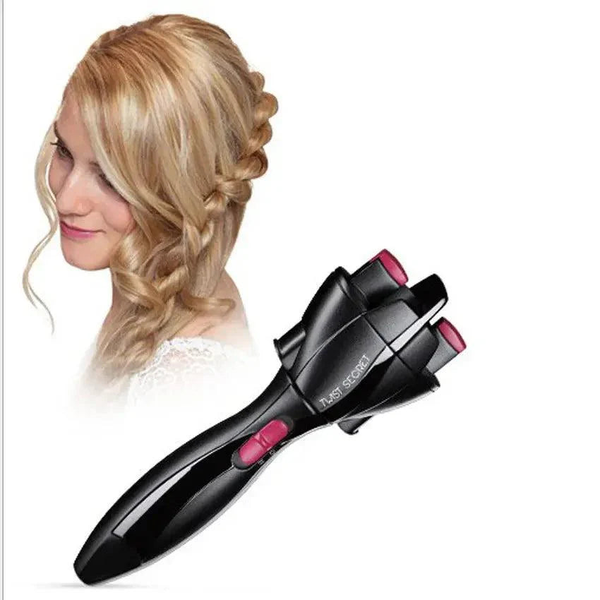 Electric Hair Styling Tool Automatic Knitted Device Hair Braider Styling Two Strands Twist Braid Maker Hair Braider DIY Electric - BEAUTIRON
