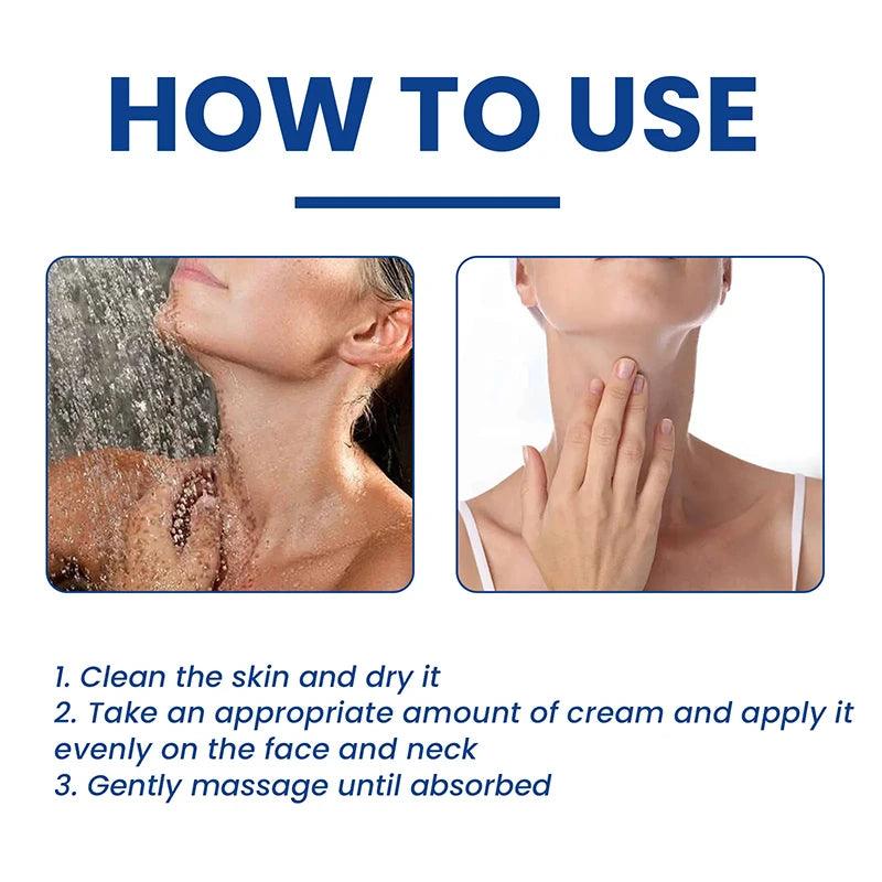 EELHOE Collagen Neck Cream Lifting Firming Anti-aging Efficient Reducing Fine Line Moisturizing Whitening Skincare 20g 2024