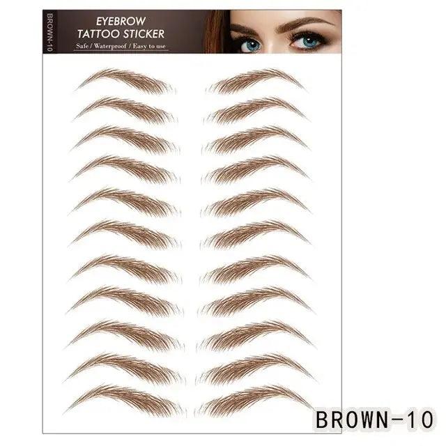 Salon-Worthy Brows with 6D Eyebrow Stickers