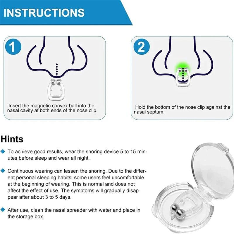 Anti-Snoring Corrector Snore Prevention Gadget Women's Anti-Snore Device Snore Elimination Nose Clip Men's Sleep Night