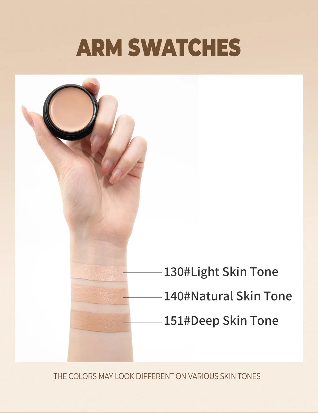 QIC Concealer Cover Freckles Dark Circles Acne Scars Quick-dry Waterproof Longlasting Acne Concealer Flawless Foundation Makeup