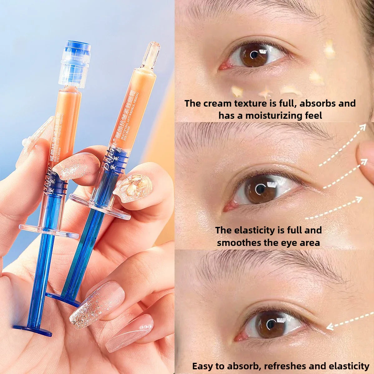 Eye Serum Anti-Wrinkle Oil Original Oil Hydrating Massaging Eye Essence For Fading Fine Lines Needle-shaped Eye Skin Care