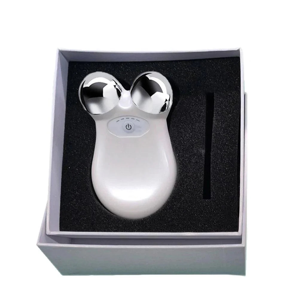 Microcurrent Facial Massager Roller Anti Wrinkles EMS Face Lift Skin Tightening Machine Face Firming Slimming Skin Care Tools
