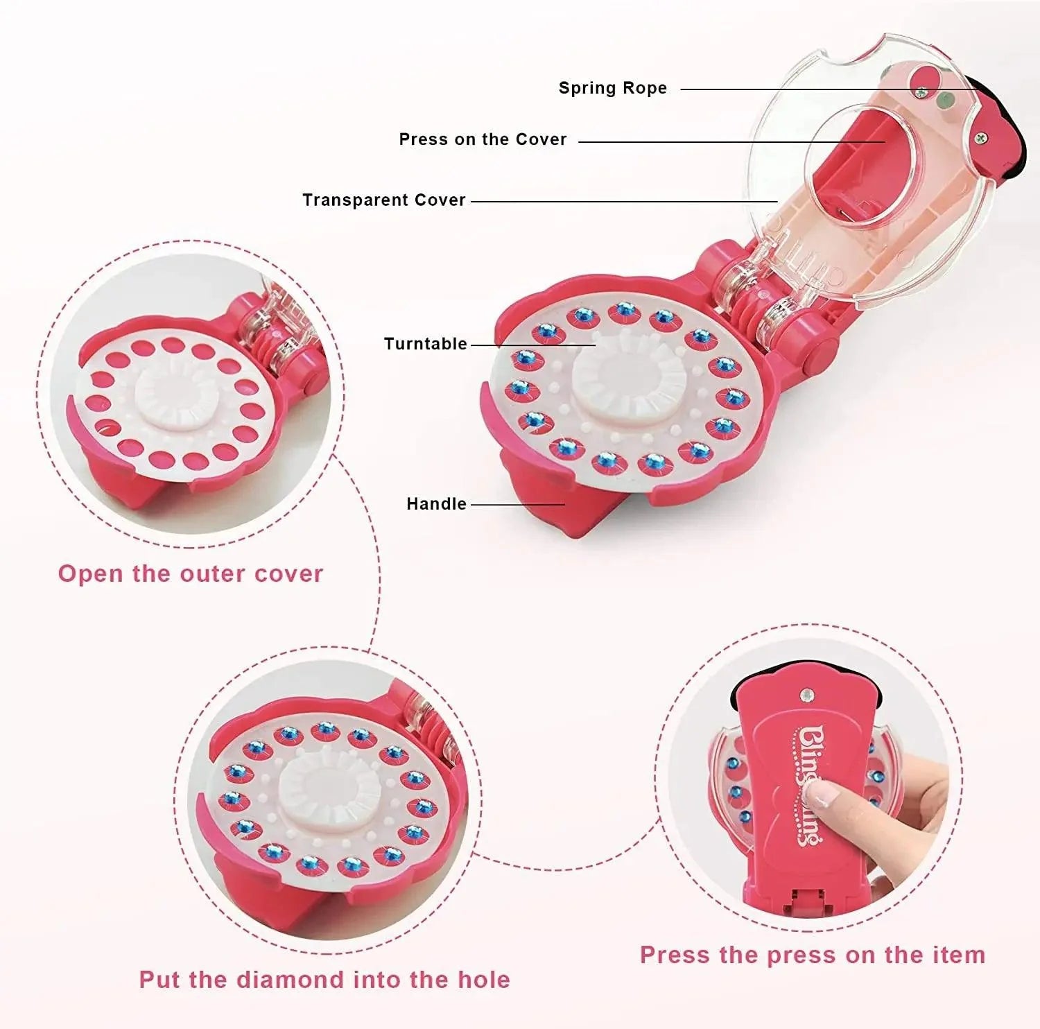 Girl's Beautiful DIY Set Hair Sticker Tool Kids Toys for Beauty Girls Gift