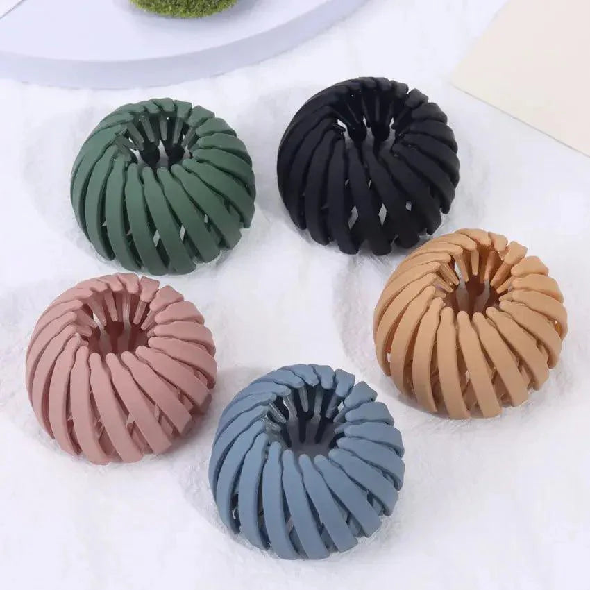 1PC Korean Style Hair Claw Clips Horsetail Buckle Hair Clips For Women Bird Nest Expanding Hair Accessories Matte Hairpins Bun - BEAUTIRON