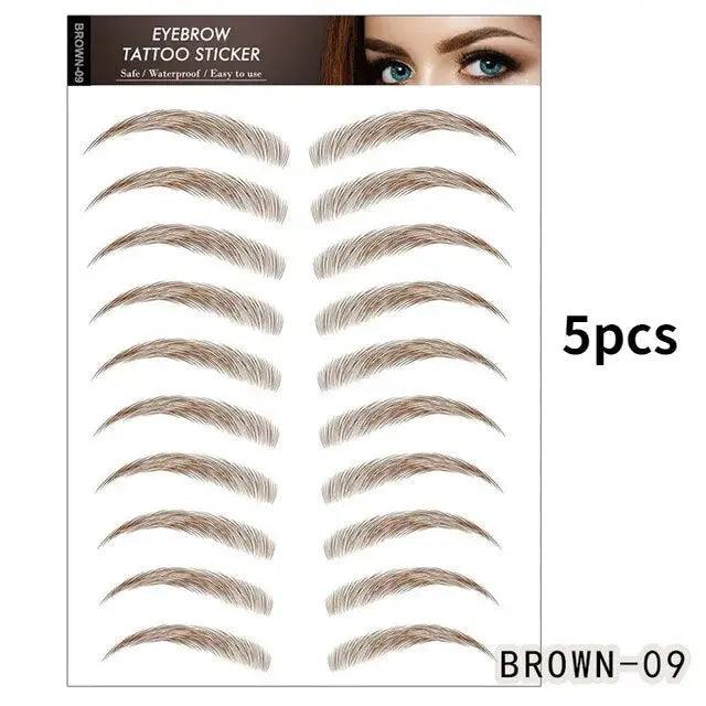 Water-Resistant Eyebrow Stickers - Grooming Simplified