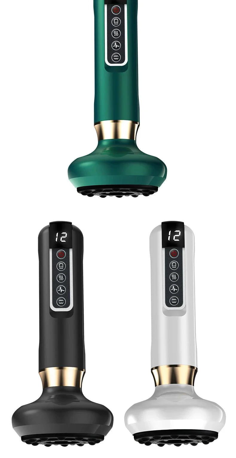 Electric Cupping Massager Vacuum Suction Cup GuaSha Anti Cellulite Beauty Health Scraping Infrared Heat Slimming Massage Therapy