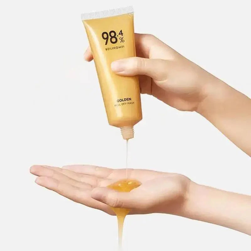 98.4% Beilingmei Gold Foil Peel-Off Mask 24k Gold Foil Peel-Off Masque Firming facial mask for Rough Large Pores for Women - BEAUTIRON