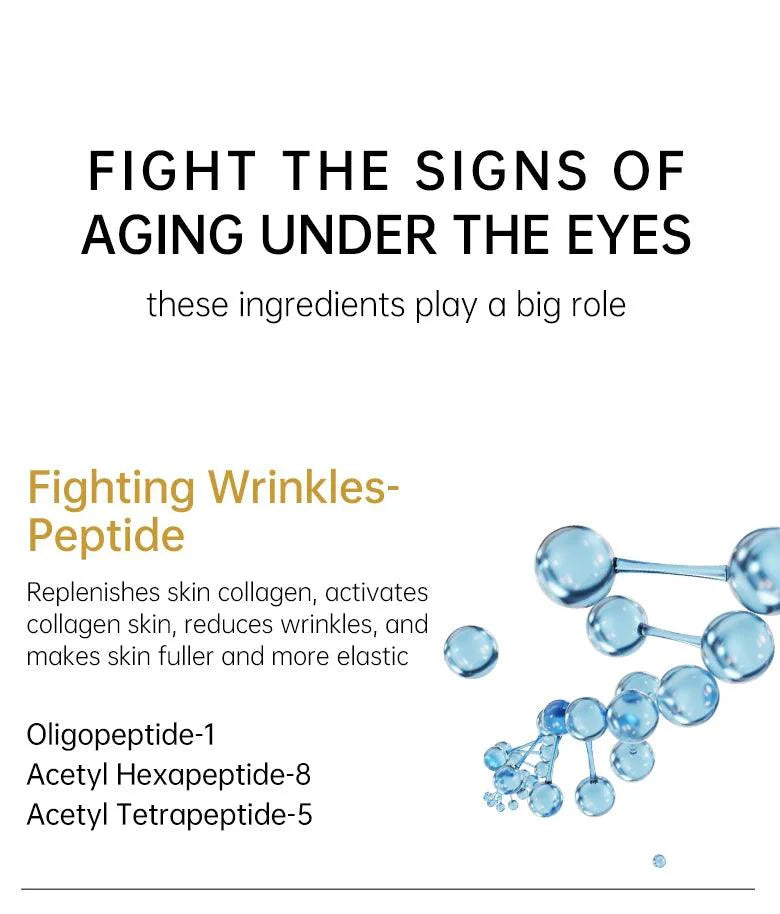 Peptide Dark Circles Removal Eye Cream Eye Bags Anti Puffiness Lightening Lifting Firming Eyes Skin Care Cosmetics