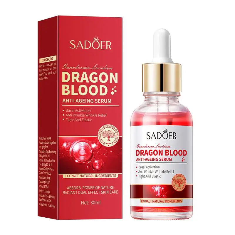 30ml Anti-wrinkle Essence Ganoderma Dragon Blood Rejuvenation Firming Moisturizing Essence Smoothing Facial Improve Roughness