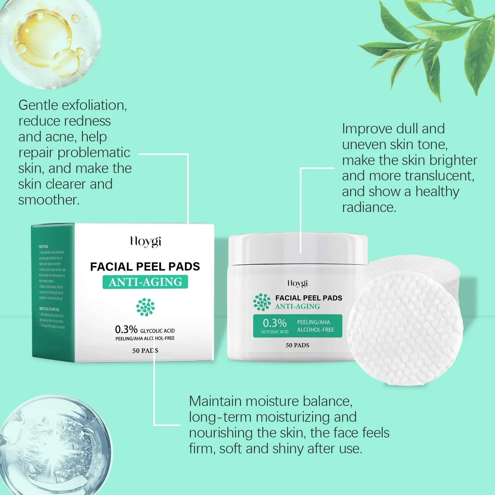 ClearGlow Pads – Exfoliate, Hydrate, Conquer Acne!