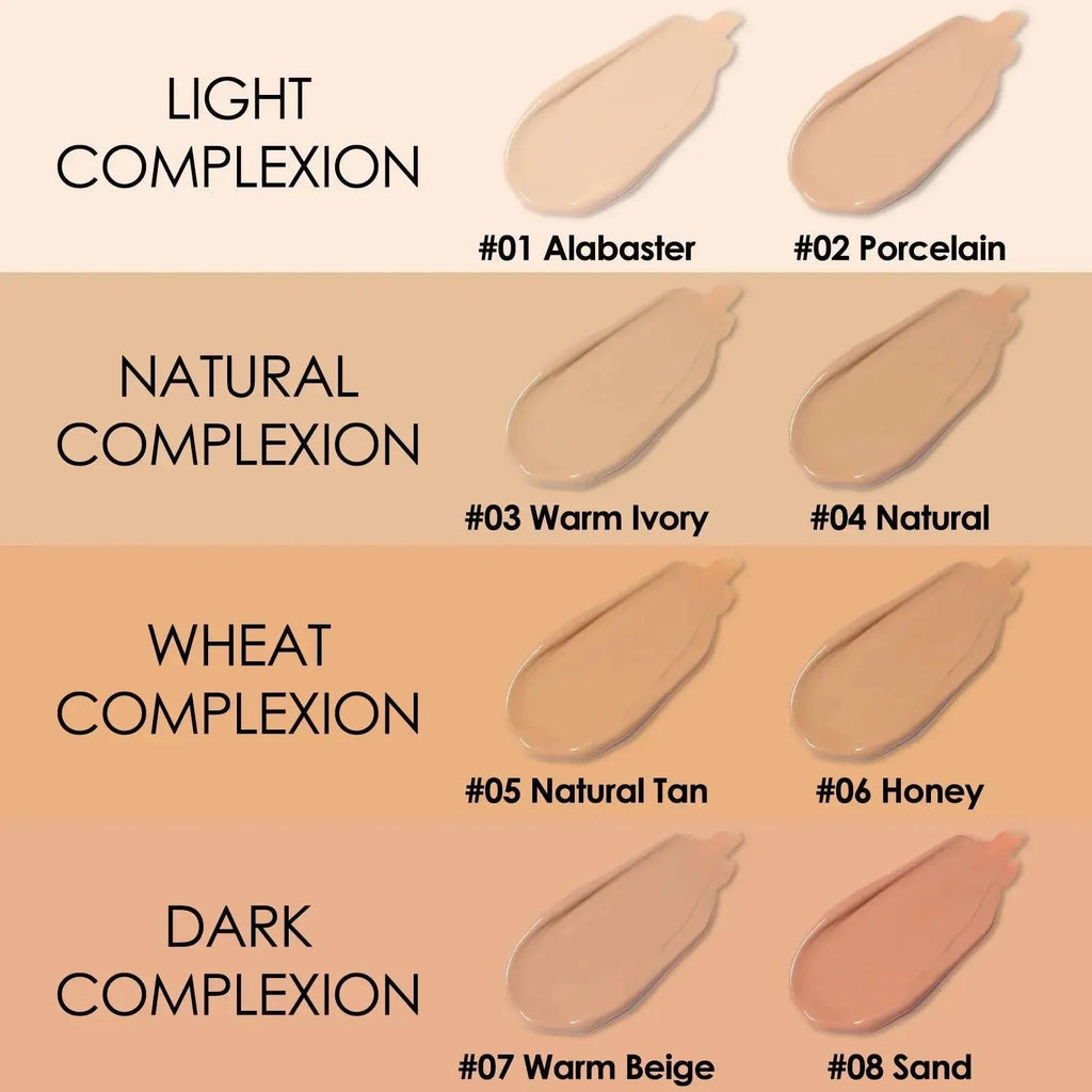 FOCALLURE Waterproof Matte Face Liquid Foundation Full Coverage Concealer Whitening Face Makeup Base Cream Cosmetics for Women - BEAUTIRON