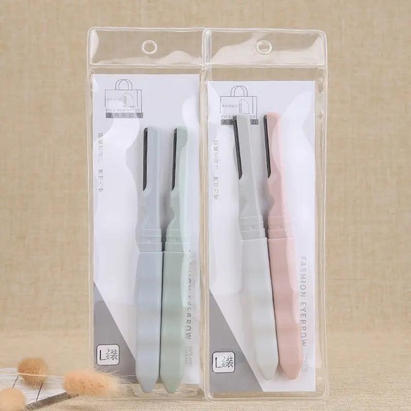 Portable precision eyebrow trimmer