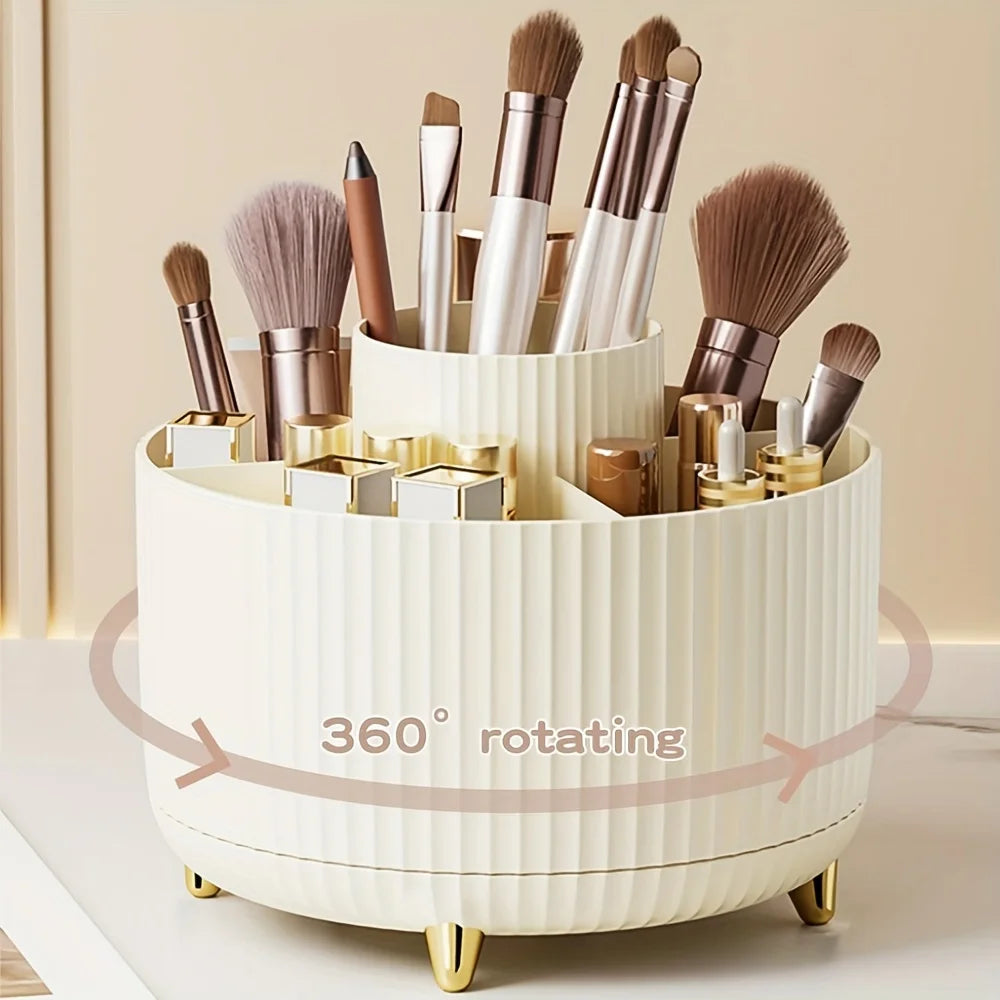 Rotatable Cosmetic Organizer – Large-Capacity Makeup Storage Box