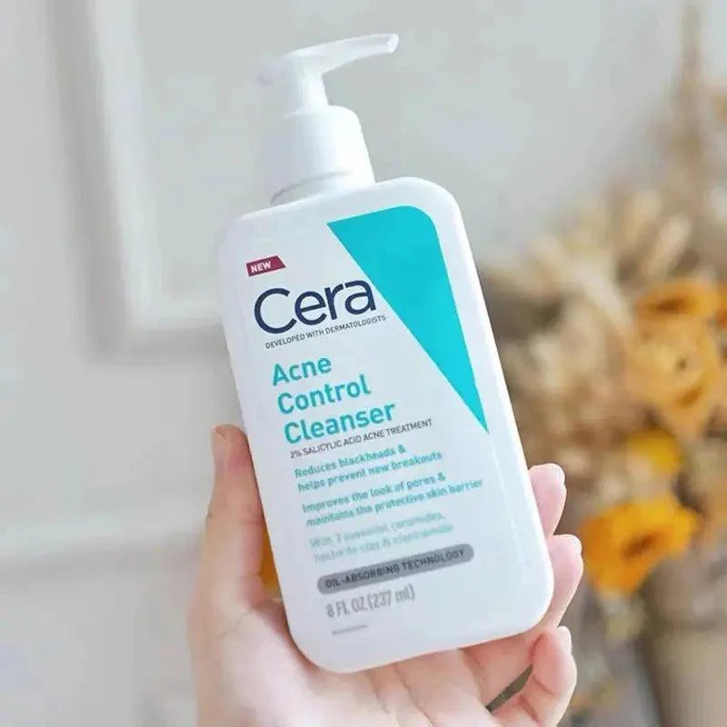 237ML Ceramide Acne Control Face Cleanser 2% Salicylic Acid Acne Removal Oil Control Rich Form Gentle Moisturising Facial Wash - BEAUTIRON