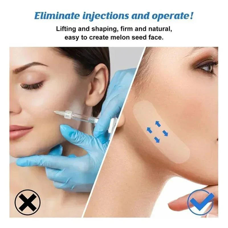 40/80pcs Lifting Face Stickers Invisible Transparent Thin Face Patche Lift Tools V-Shape Face Wrinkle Sagging Skin Adhesive Tape