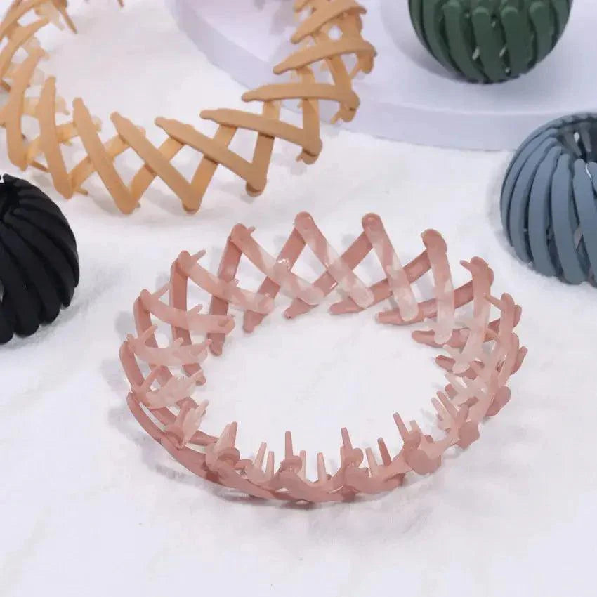 1PC Korean Style Hair Claw Clips Horsetail Buckle Hair Clips For Women Bird Nest Expanding Hair Accessories Matte Hairpins Bun - BEAUTIRON