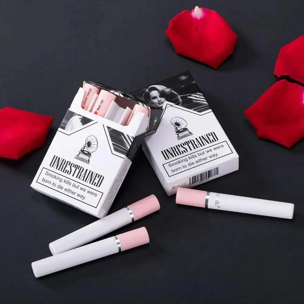 Unveil Your Beauty: Creative Cigarette Lipstick Set - 4 Color Matte Lip Gloss for Long-Lasting Glamour - BEAUTIRON