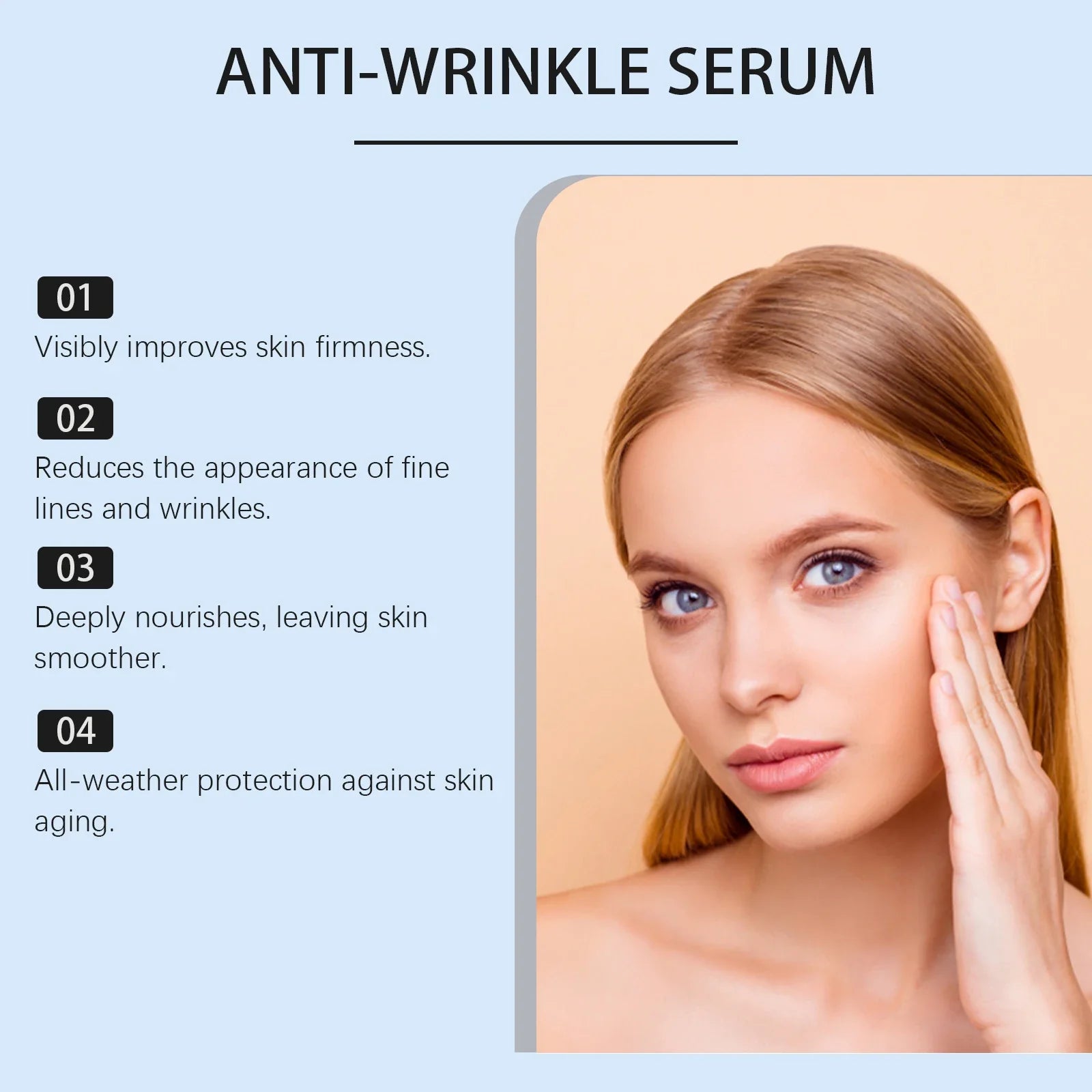 Firming Facial Serum Tighten Sagging Skin Fade Fine Line Repairing Facial Rejuvenating Serum Moisturizing Nourish Face Essence