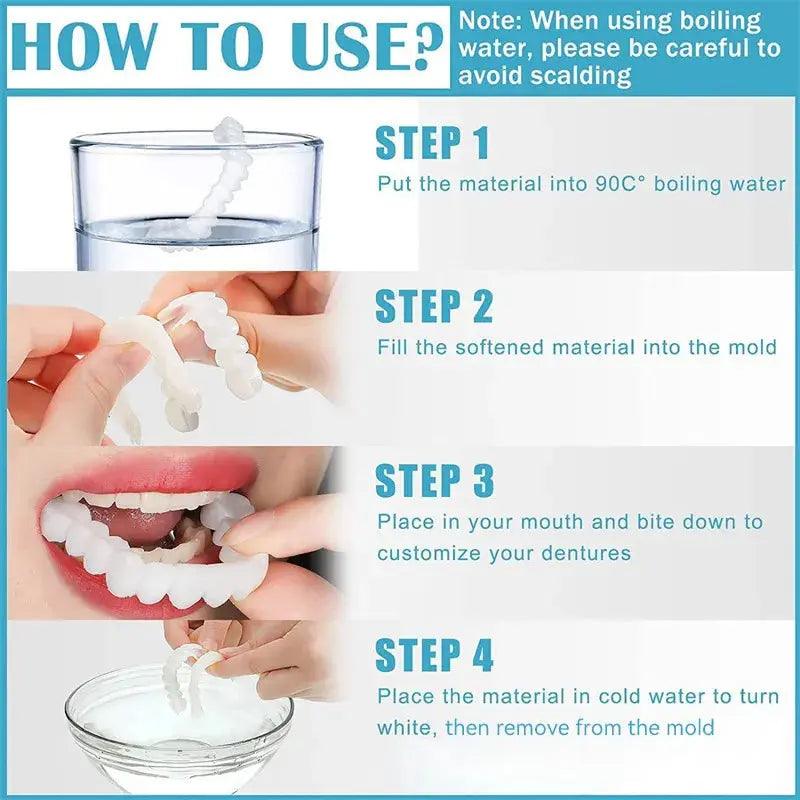 Snap-On Silicone Smile Veneers for Confidence - BEAUTIRON