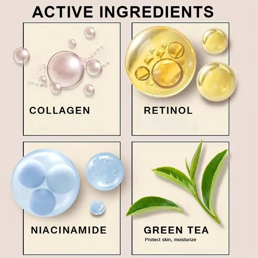 YOUNGCOME Collagen Hyaluronic Acid Skin Care Anti-Wrinkle Moisturizing Anti-Aging Night Shrink Pores Whitening Smooth Anti Aging