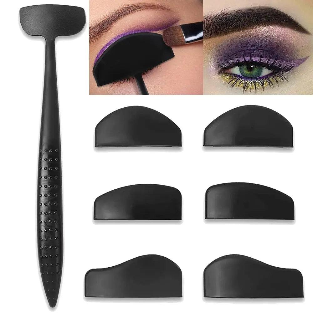 Stencil Eyeliner Template Application for Precision Eye Makeup