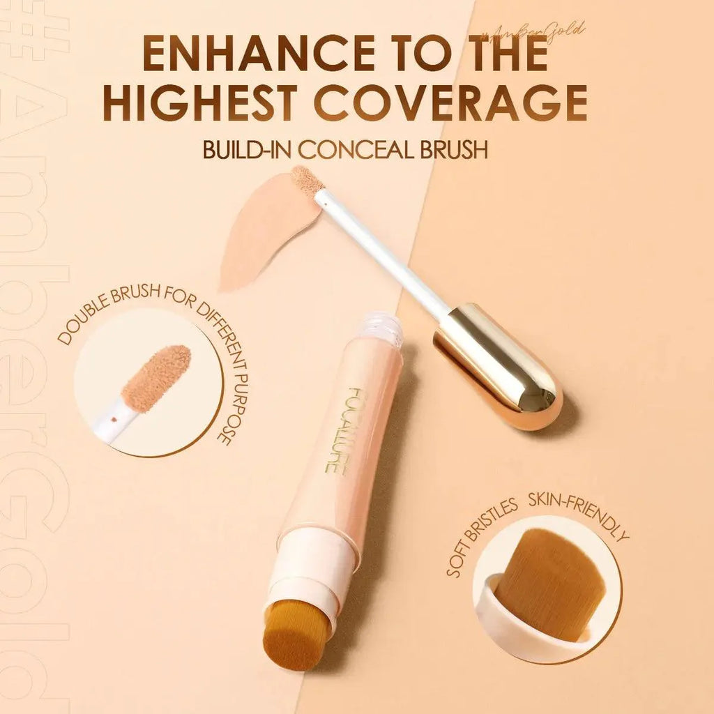 FOCALLURE Matte Flawless Liquid Concealer Foundation Cream Professional Concealing Eye Dark Circle Long-lasting Face Cosmetics - BEAUTIRON