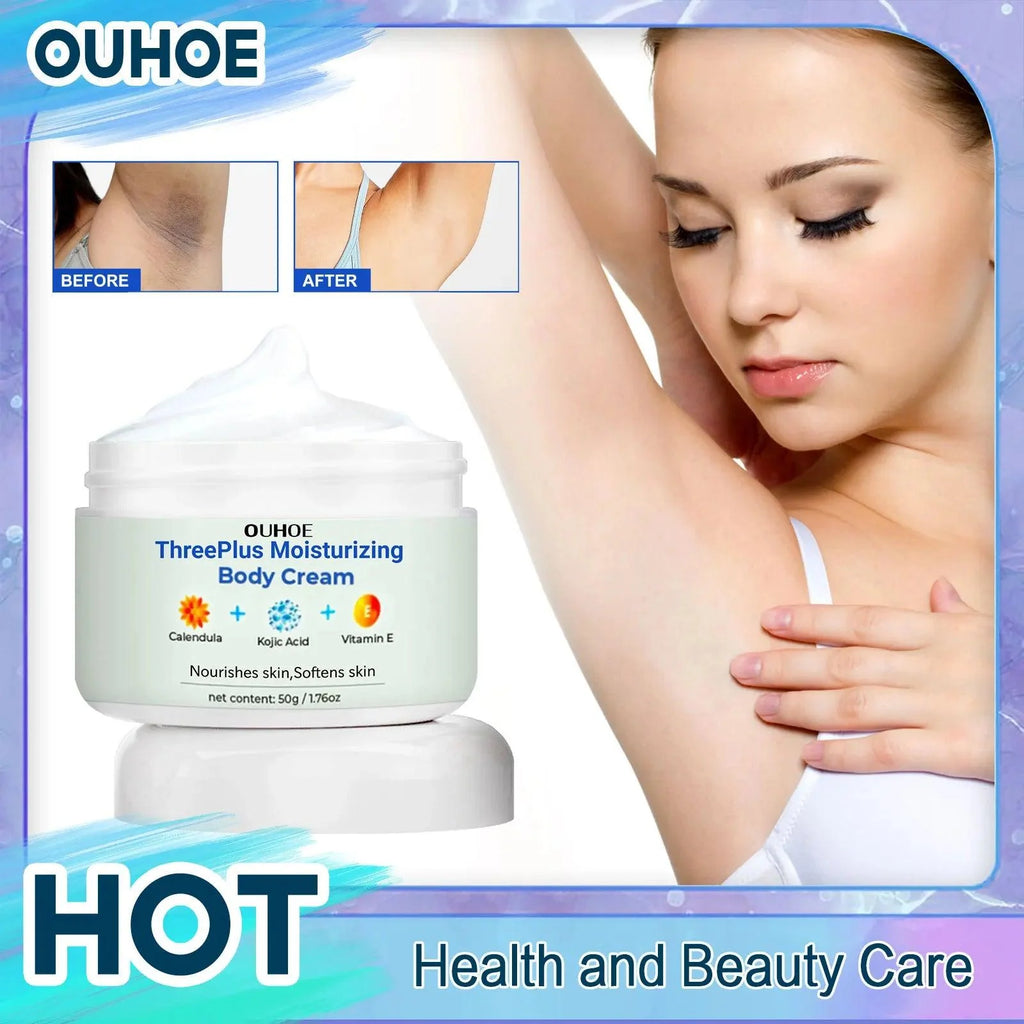 Brightening Body Cream Private Parts Underarm Bleaching Ankles Elbow Butt Remove Melanin Moisturize Inner Thigh Whitening Cream