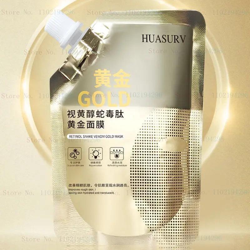 Retinol Snake Venom Gold Mask: Anti-Aging & Oil Control - BEAUTIRON