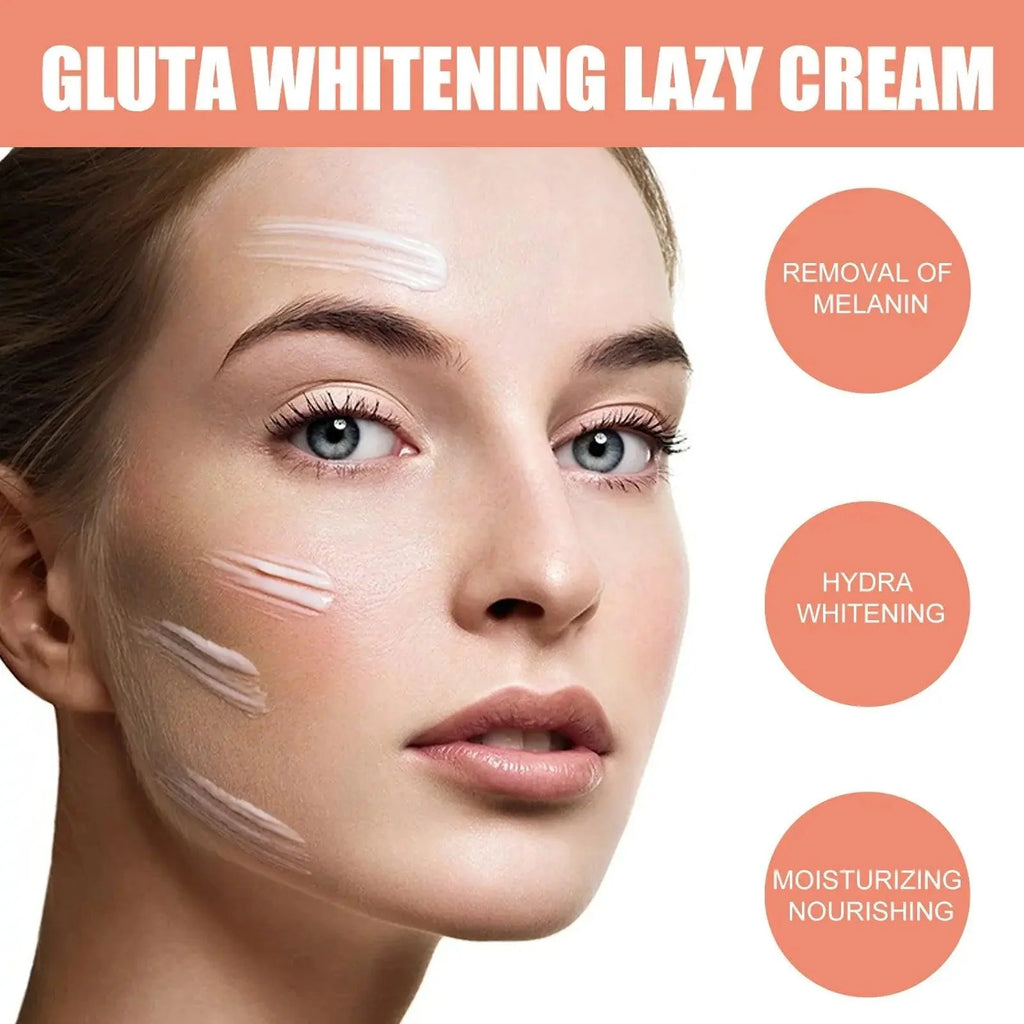 Gluta Whitening Lazy Cream Whiten Brighten Moisturizing Fade Melanin Resist Oxidation Firming Rejuvenation Lifting Repair Cream - BEAUTIRON