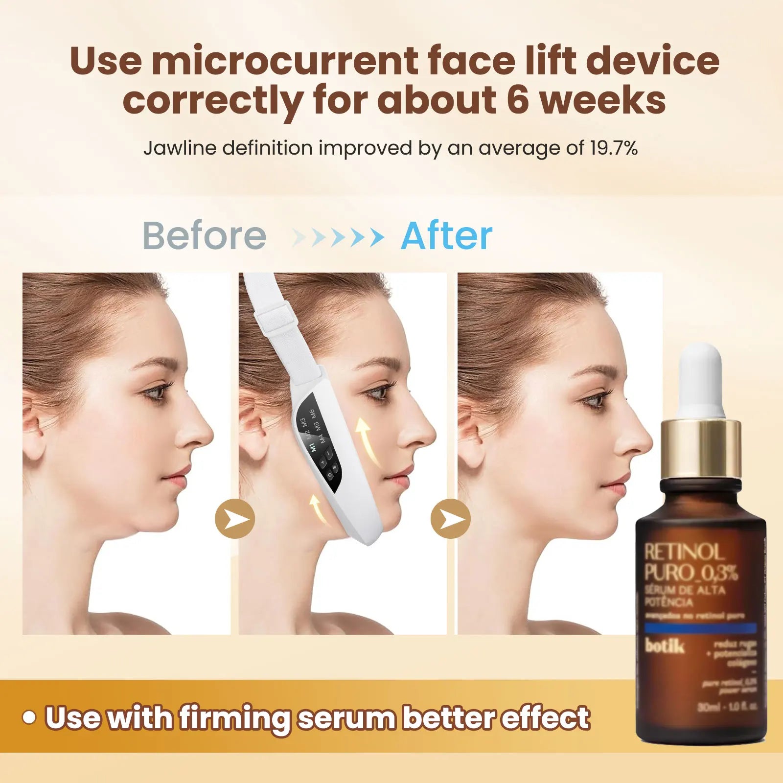 EMS Face Lifting Massager – Anti-Wrinkle V-Face Slimming Device with LED Therapy for Double Chin and Facial Contouring