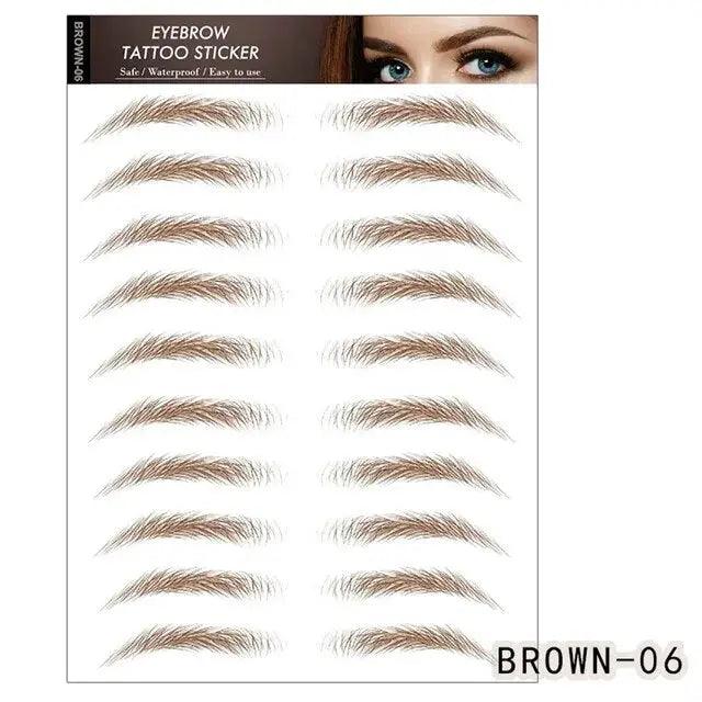 Natural Factors Mimicked with 6D Eyebrow Tattoos