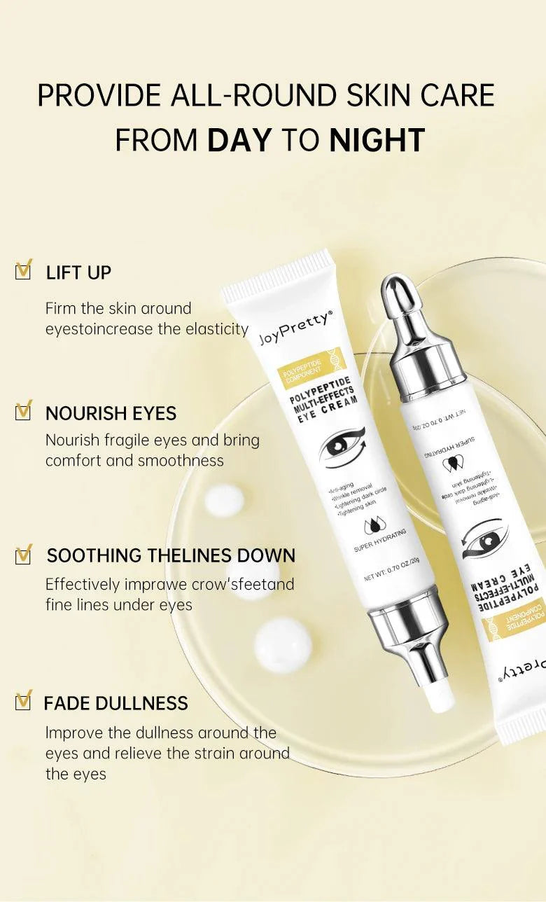 Peptide Dark Circles Removal Eye Cream Eye Bags Anti Puffiness Lightening Lifting Firming Eyes Skin Care Cosmetics