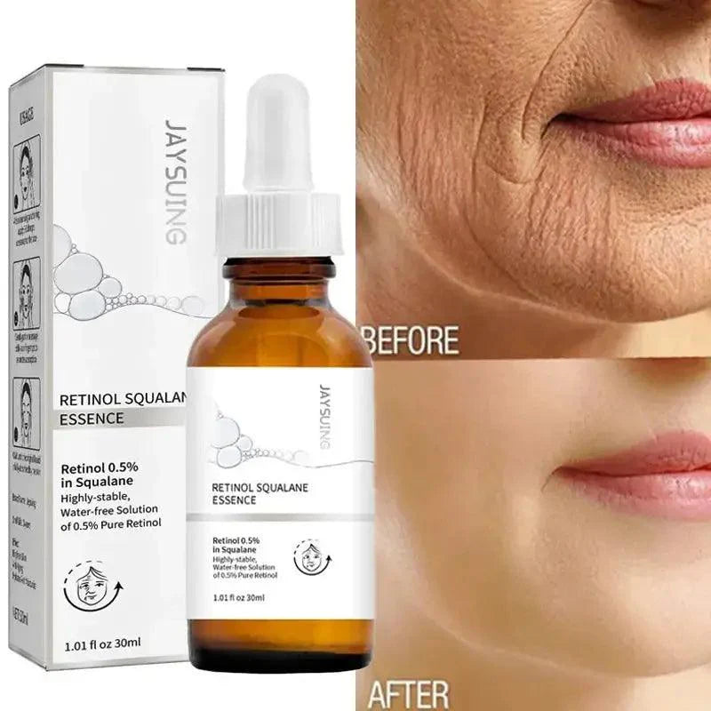 Retinol Anti Aging Remove Wrinkles Serum Firm Facial Essence Fade Eye Fine Line Moisturizing Lift Brighten Face Skin Care Beauty - BEAUTIRON