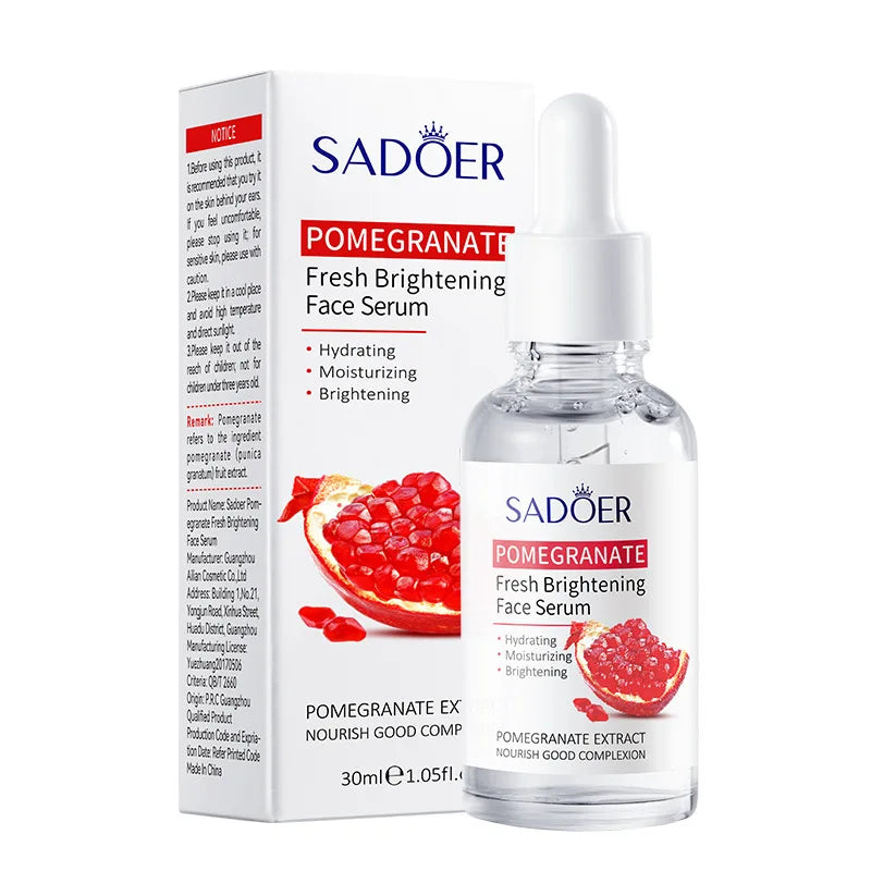 30ml SADOER Vitamin C Niacinamide Hyaluronic Acid Turmeric Face Serum Essence Moisturizing Hydrating Fade Fine Lines Skin Care