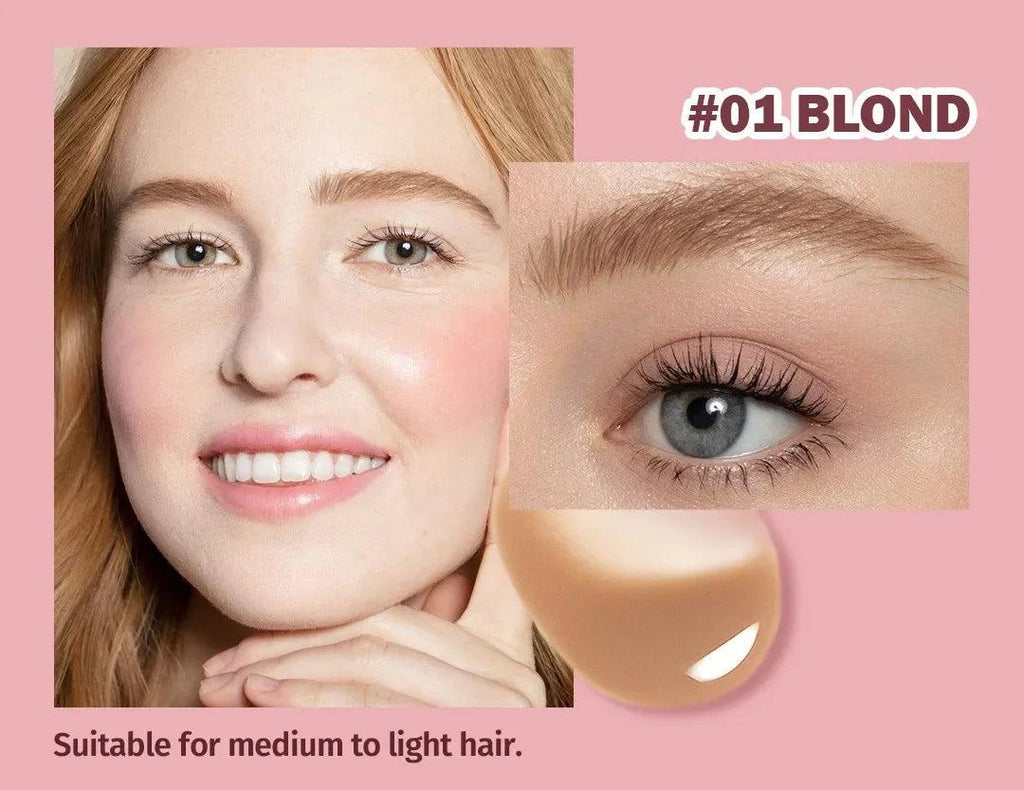3D Wild Eyebrow Pencil Microblading Eyebrow Tint Pen Square Angled Brush Brow Dye Cream Anti-smudge Waterproof Multifunction